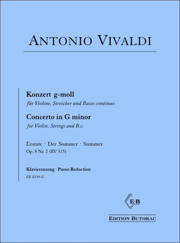 Cover - Vivaldi, Konzert e-moll KV 304